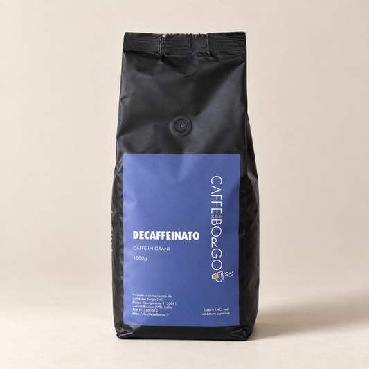 Decaffeinato caffè in grani, confezione da 1 kg