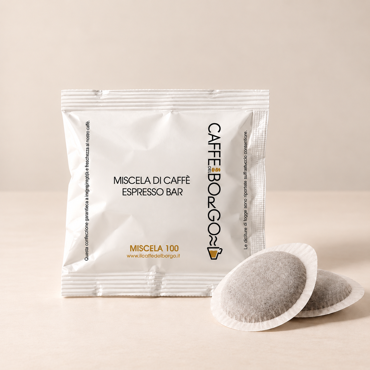 100 Arabica cialde filtro carta, confezione da 150 pezzi