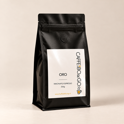 Oro caffè macinato per espresso, confezione da 250 g