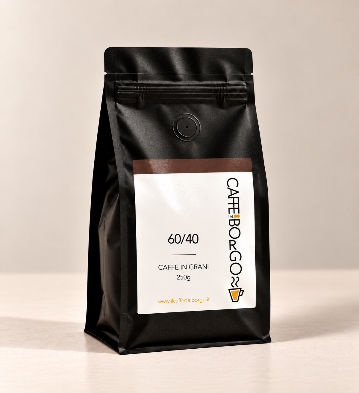 Rossa caffè in grani, confezione da 250 g